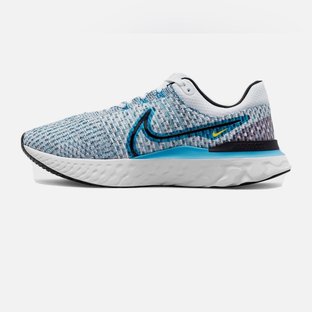 Nike React Infinity Run Flyknit 3 White Blue Orbit Men’s US 9 #DH5392-102